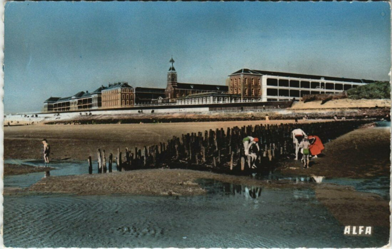 Carte postale ancienne Berck-Plage Hopital calot à Berck
