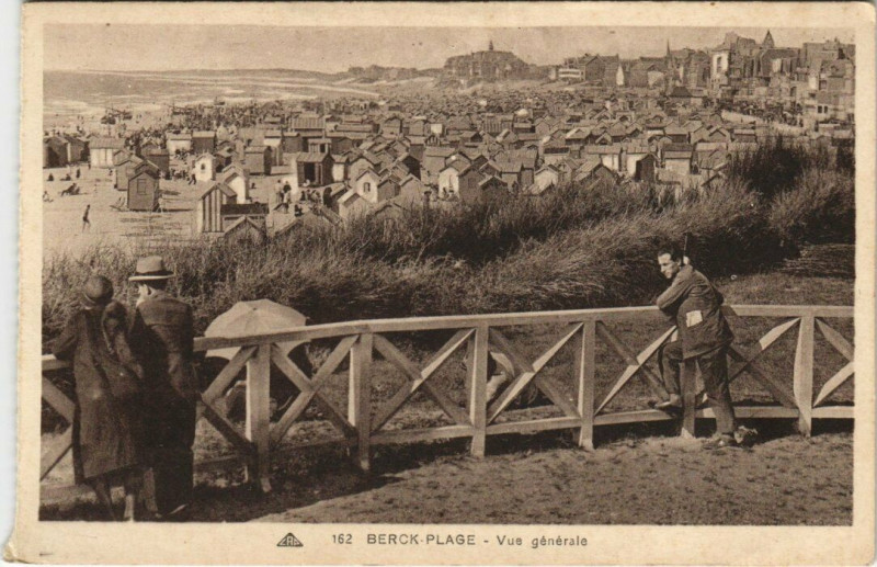 Carte postale ancienne Berck-Plage Vue générale à Berck