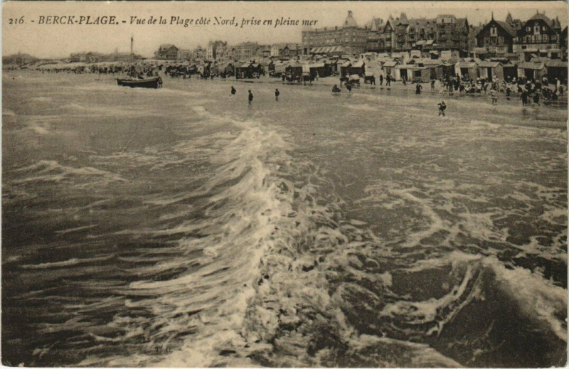 Carte postale ancienne Berck-Plage La Plage à Berck