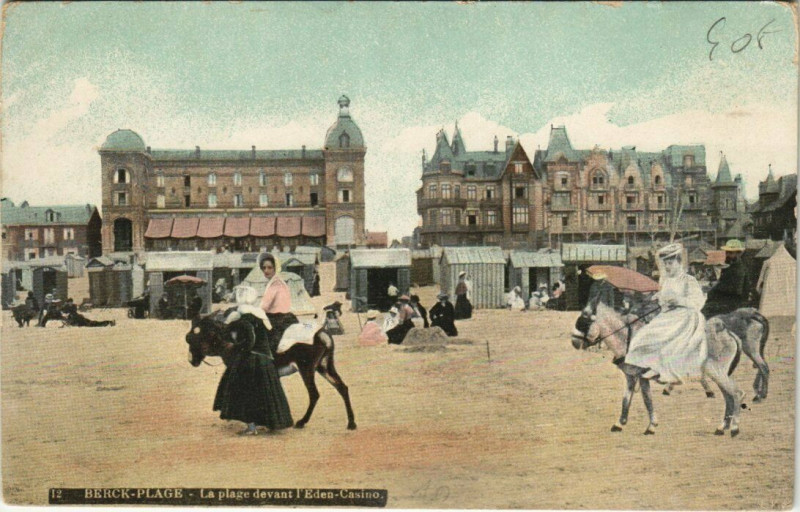Carte postale ancienne Berck-Plage La Plage à Berck