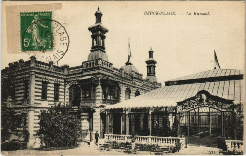 Carte postale ancienne Berck-Plage Le Kursaal à Berck