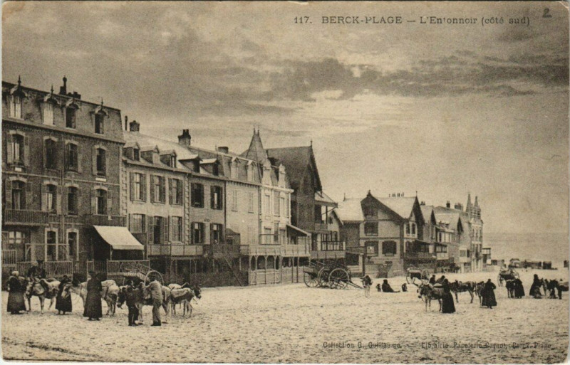 Carte postale ancienne Berck-Plage Entonnoir à Berck
