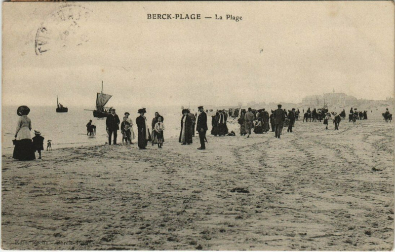 Carte postale ancienne Berck-Plage La Plage à Berck