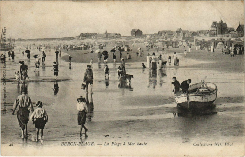 Carte postale ancienne Berck-Plage La Plage à Berck