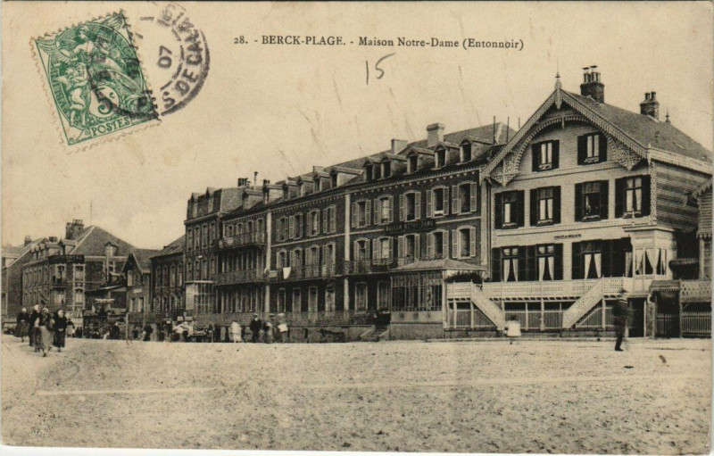 Carte postale ancienne Berck-Plage Maison Nore-Dame à Berck