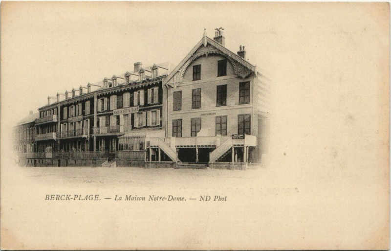 Carte postale ancienne Berck-Plage Maison Nore-Dame à Berck