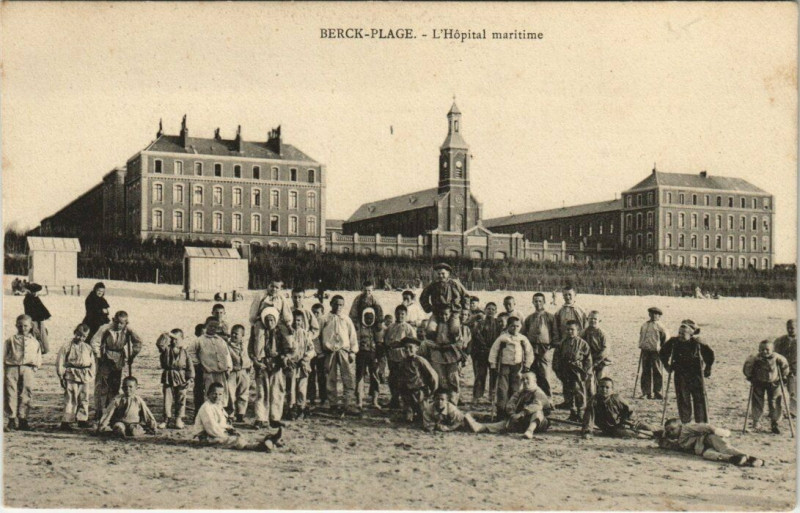 Carte postale ancienne Berck-Plage Hopital Maritime à Berck