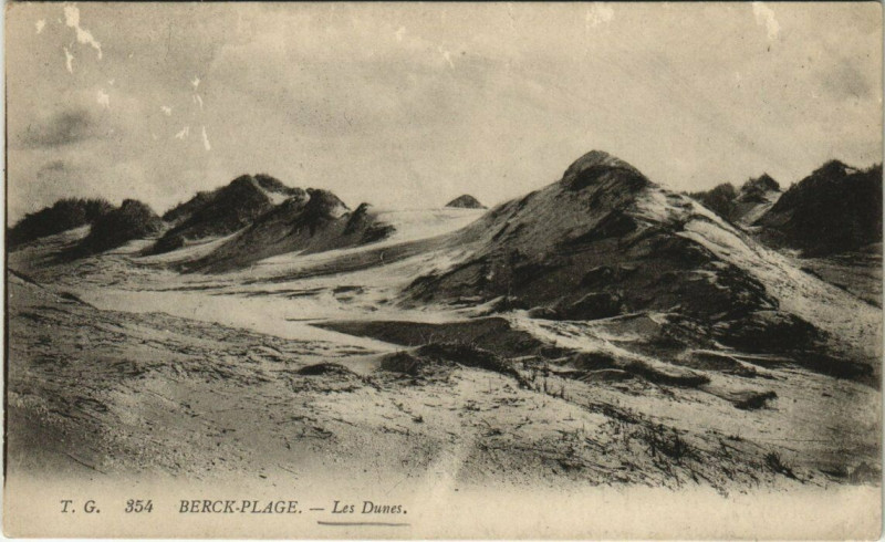 Carte postale ancienne Berck-Plage Les Dunes à Berck