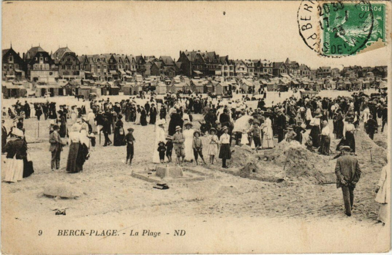 Carte postale ancienne Berck-Plage La Plage à Berck