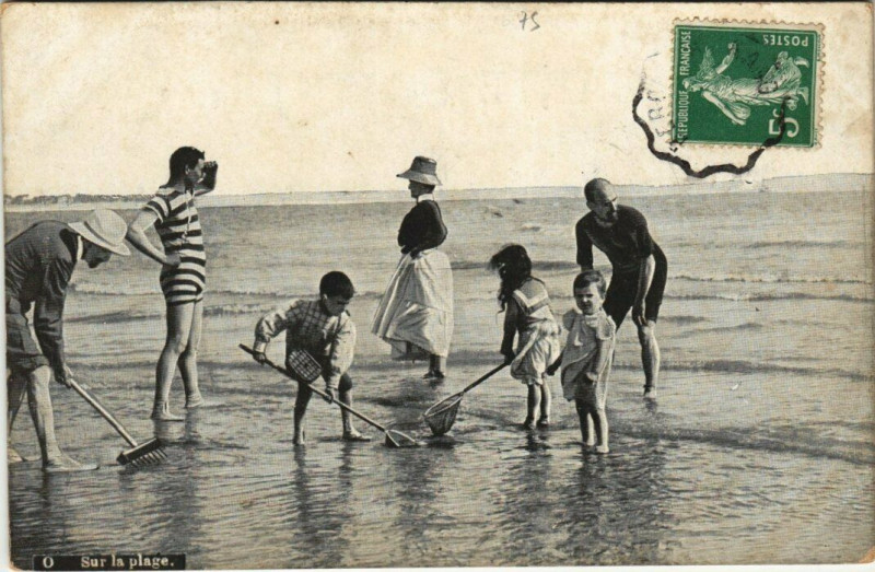 Carte postale ancienne Berck-Plage Sur la Plage à Berck