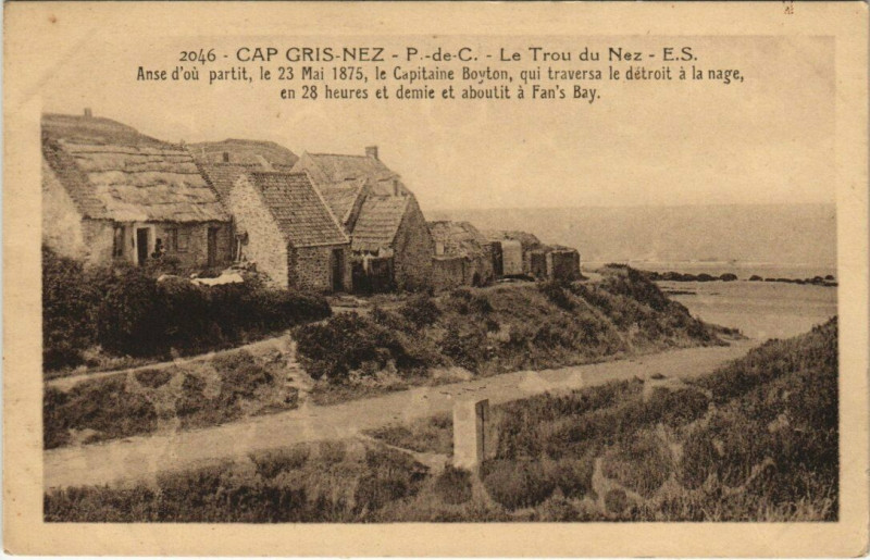 Carte postale ancienne Cap Gris-Nez - Le Trou du Nez