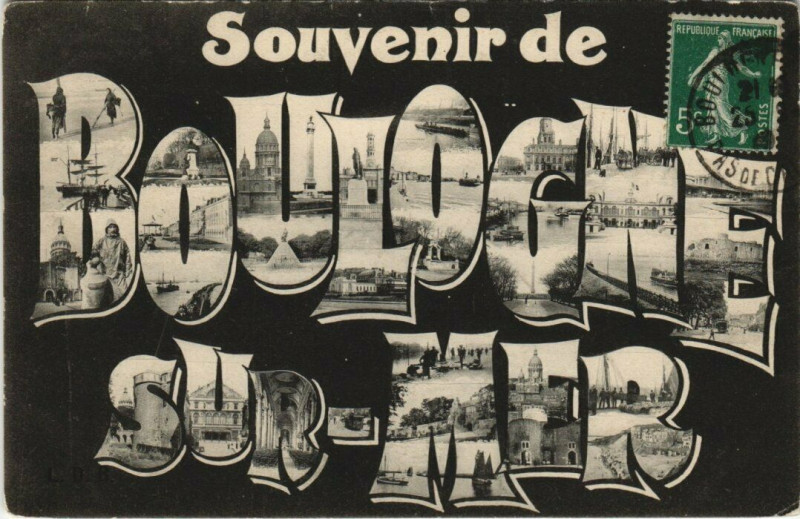 Carte postale ancienne Souvenir de Boulogne-sur-Mer à Boulogne-sur-Mer