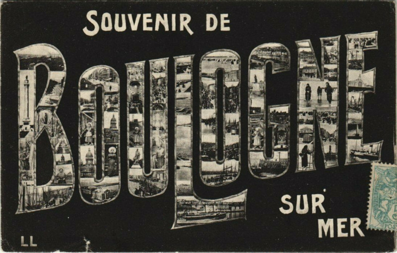 Carte postale ancienne Souvenir de Boulogne-sur-Mer à Boulogne-sur-Mer