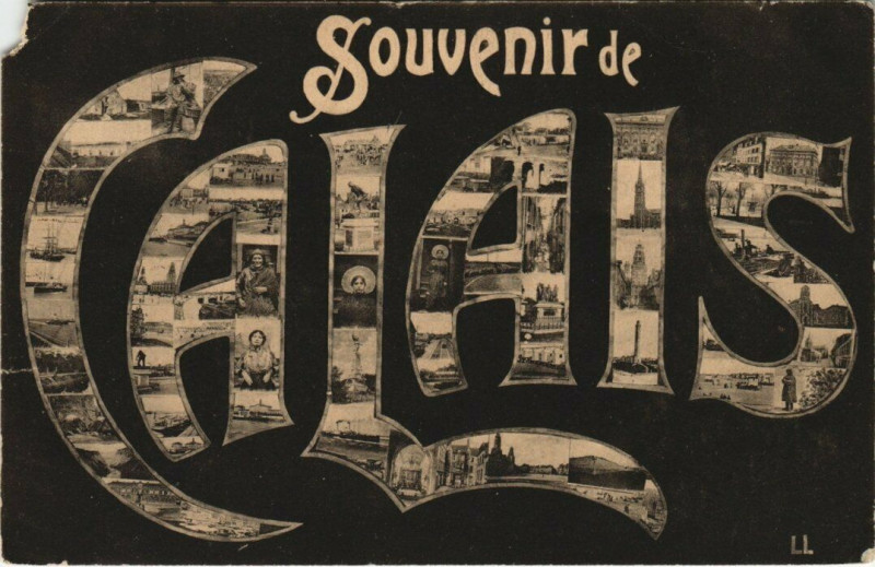 Carte postale ancienne Souvenir de Calais à Calais