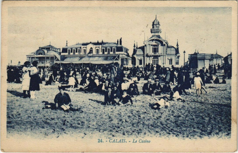 Carte postale ancienne Calais - Le Casino à Calais