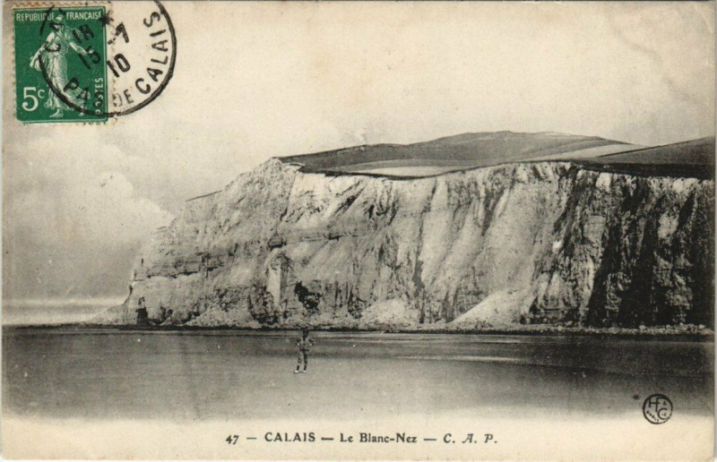 Carte postale ancienne Calais - Le Blanc Nez à Calais