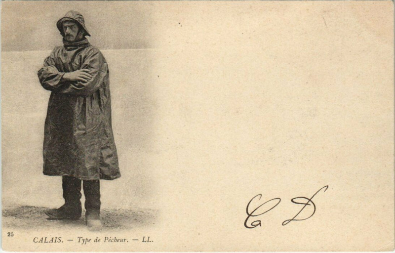 Carte postale ancienne Calais - Type de Pécheur à Calais