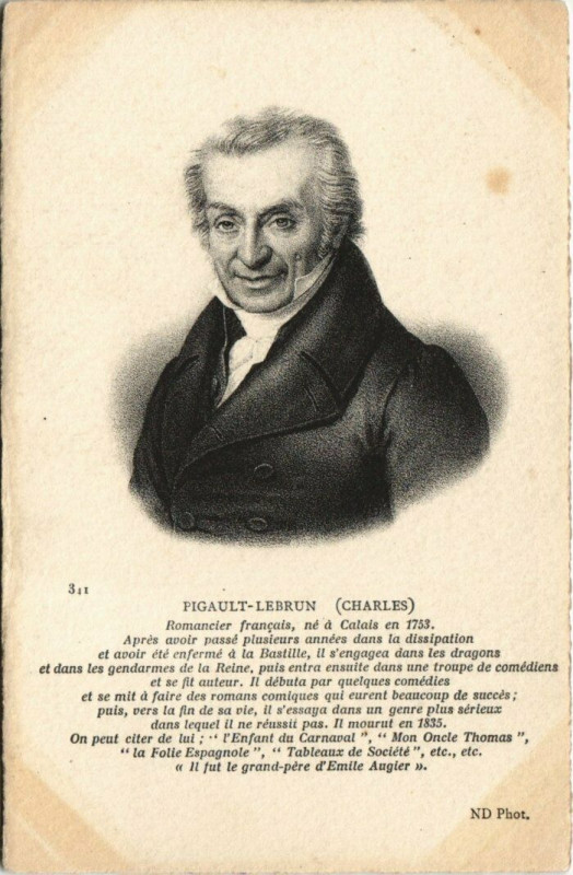 Carte postale ancienne Pigault Lebrun