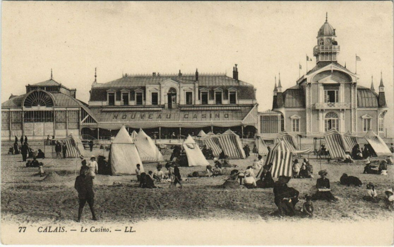 Carte postale ancienne Calais - Le Casino à Calais