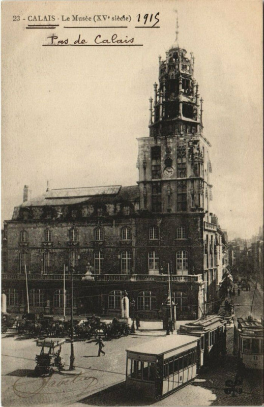 Carte postale ancienne Calais - Le Musée à Calais
