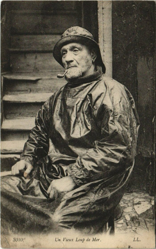 Carte postale ancienne Un Vieux Loup de Mer