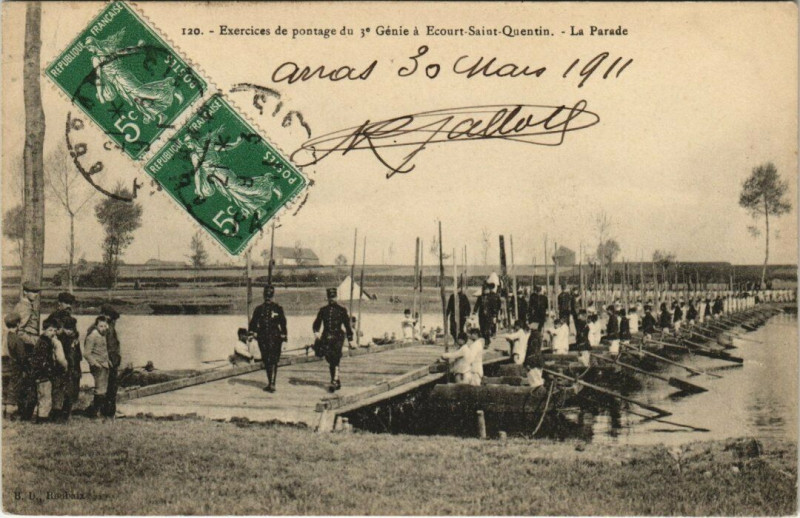 Carte postale ancienne Ecourt Saint-Quentin-La Parade
