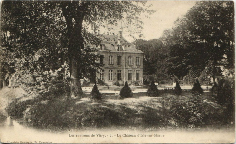 Carte postale ancienne Vitry-Le Chateau d'Isle sur Marne