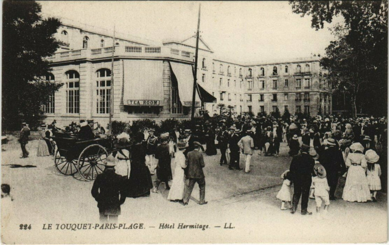 Carte postale ancienne Le Touquet-Paris-Plage - Hotel Hermitage au Touquet-Paris-Plage