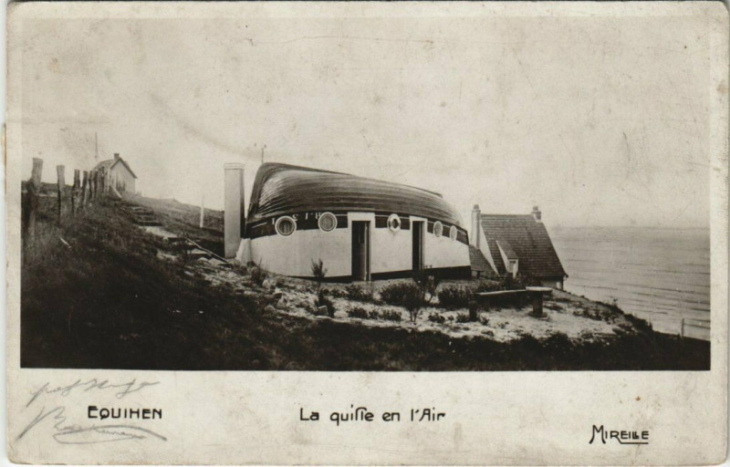 Carte postale ancienne Equihen - La quille en l'Air