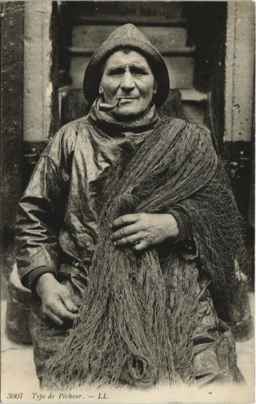 Carte postale ancienne Type de Pécheur