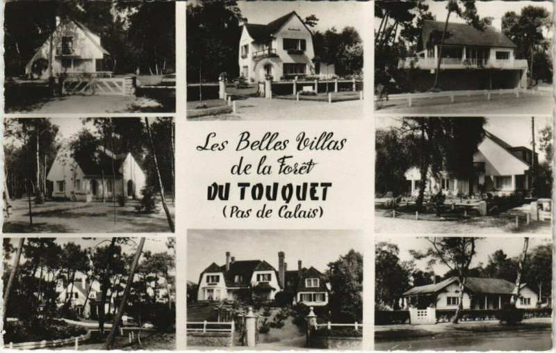 Carte postale ancienne Les Belles Villas de la Foret du Touquet
