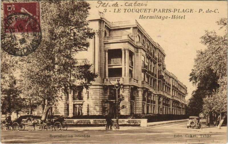 Carte postale ancienne Le Touquet-Paris-Plage - Hermitage Hotel au Touquet-Paris-Plage
