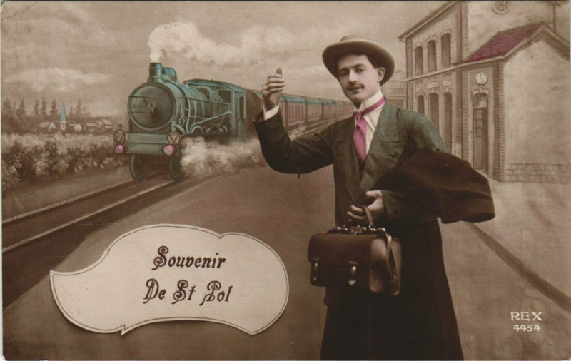 Carte postale ancienne Souvenir de Saint-Pol