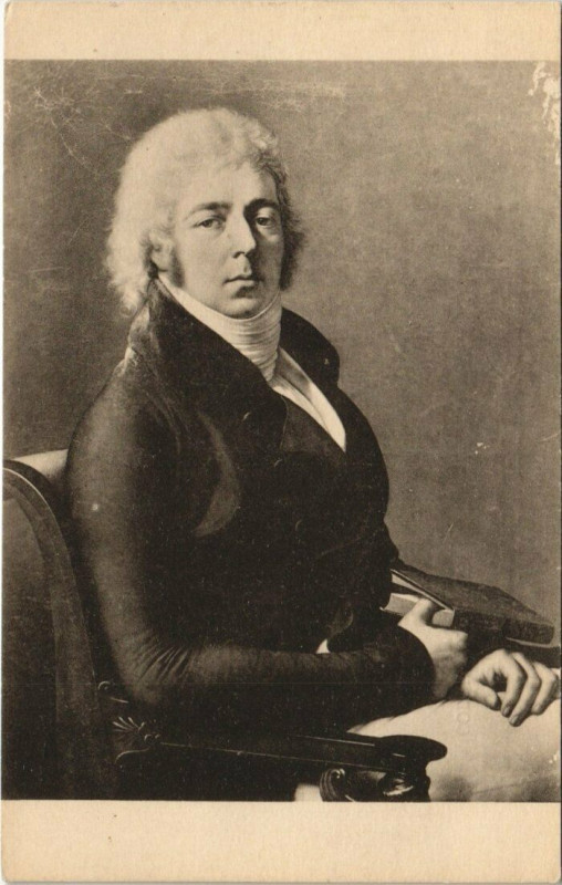 Carte postale ancienne Saint-Omer - Girodot de Roucy Trioson-Portrait de M. Bourgeon à Saint-Omer