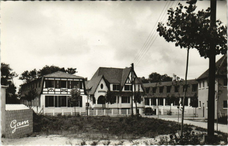 Carte postale ancienne Stella-Plage - Colonie du Métro