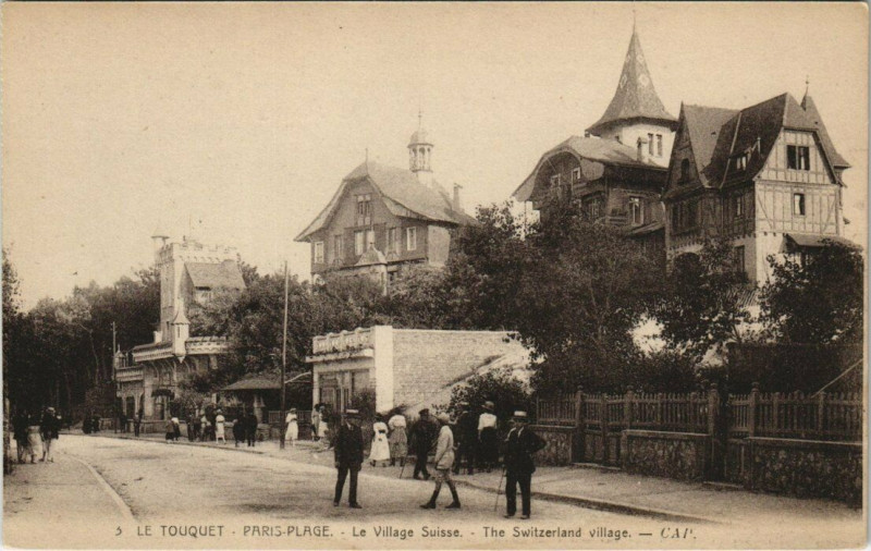 Carte postale ancienne Le Touquet-Paris-Plage - Le Village Suisse au Touquet-Paris-Plage