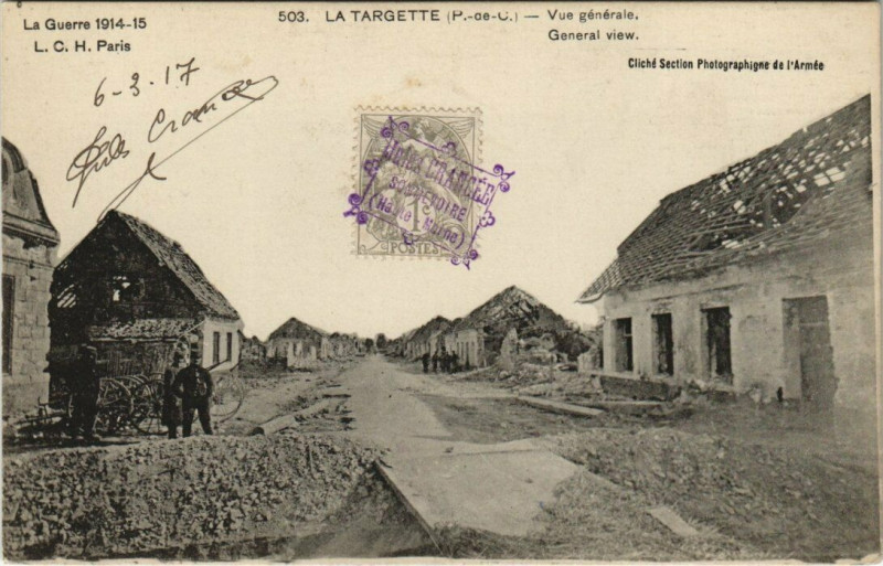 Carte postale ancienne La Targette - Vue générale