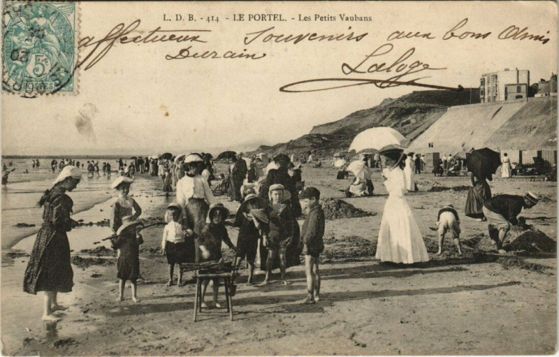 Carte postale ancienne Le Portel - Le Petits Vaubans au Portel