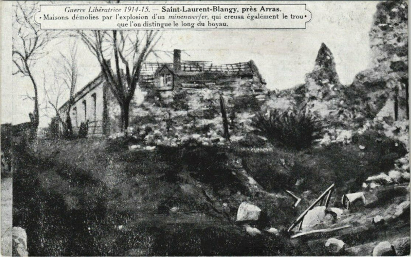 Carte postale ancienne Saint-Laurent Blangy pres Arras à Arras