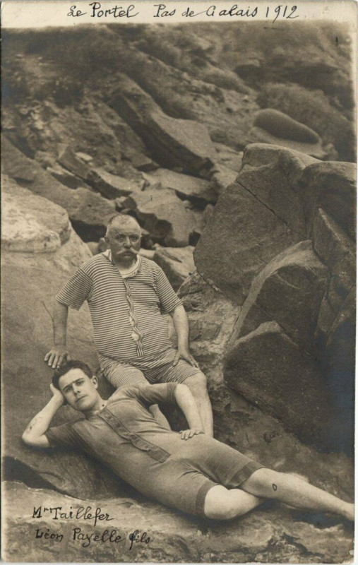 Carte postale ancienne Le Portel - Pas de Calais 1912 carte photo au Portel
