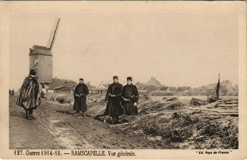 Carte postale ancienne Ramscapelle - Vue générale
