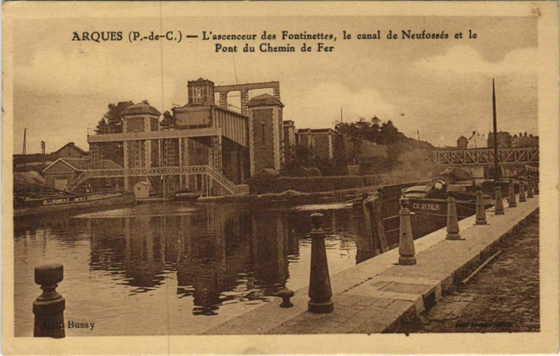 Carte postale ancienne Arques L'Ascenceur à Arques