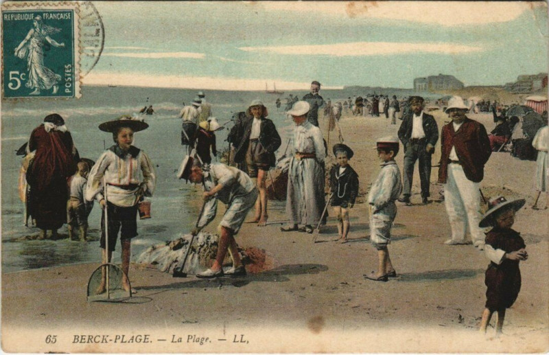 Carte postale ancienne Berck-Plage - La Plage à Berck