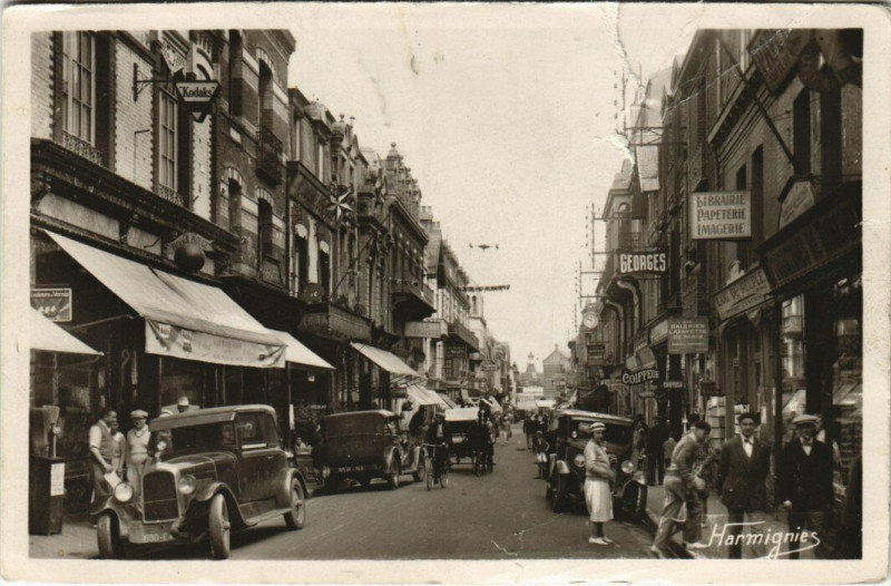 Carte postale ancienne Berck-Plage - Rue Carnot à Berck