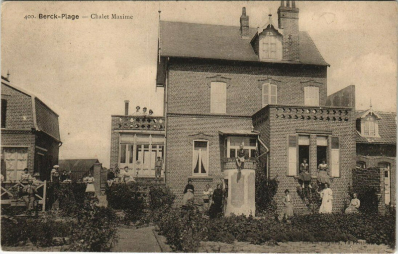 Carte postale ancienne Berck-Plage - Chalet Maxime à Berck