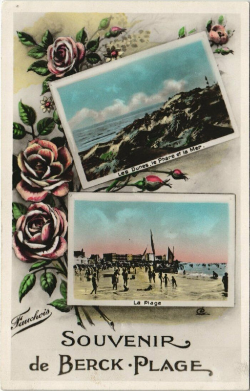 Carte postale ancienne Souvenir de Berck-Plage à Berck
