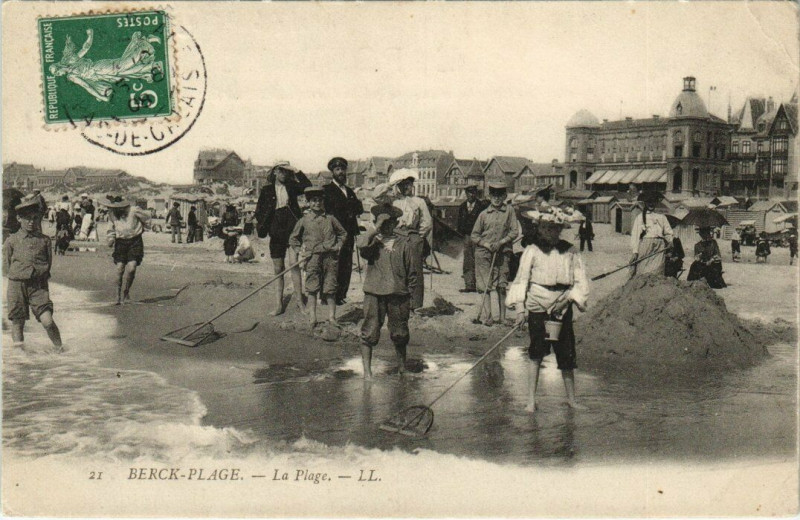 Carte postale ancienne Berck-Plage - La Plage à Berck