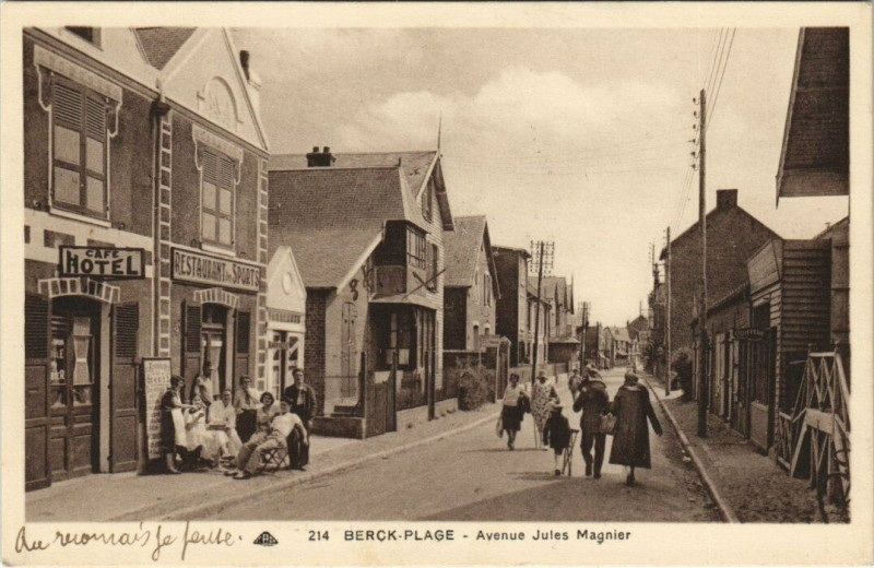 Carte postale ancienne Berck-Plage - Avenue Jules Magnier à Berck