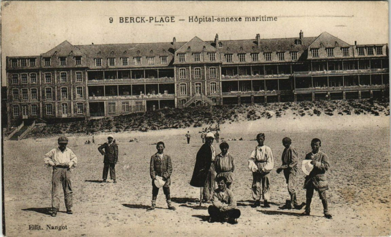 Carte postale ancienne Berck-Plage - Hopital annexe maritime à Berck