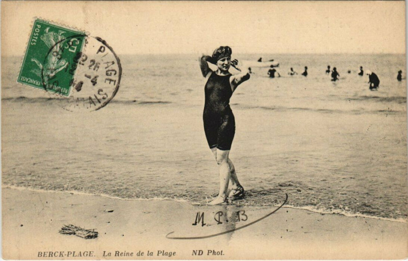 Carte postale ancienne Berck-Plage - La Reine de la Plage à Berck